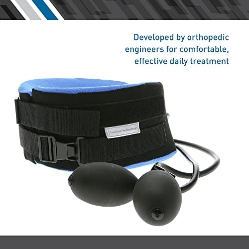 TracCollar Body Sport Cervical Neck Traction Device, Fits 16 in. to 18 in. Size (Medium/Large) - Inflatable, Adjustable Stretcher for Pain Relief with Two-Hand Pump System