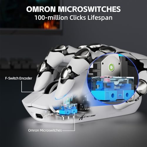 ATTACK SHARK G3 PRO Tri-Mode Wireless Gaming Mouse with RGB Charging Dock