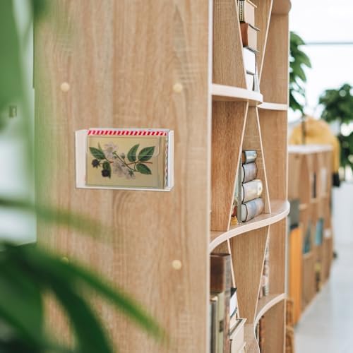 DoubleFill Post Card Holder Display Stand 6 x 4 Inch Wall Mount Index Clear Acrylic Organizer Small Brochure Hanging Pamphlet Holder for Flyer Magazine File Display(6 Pack)