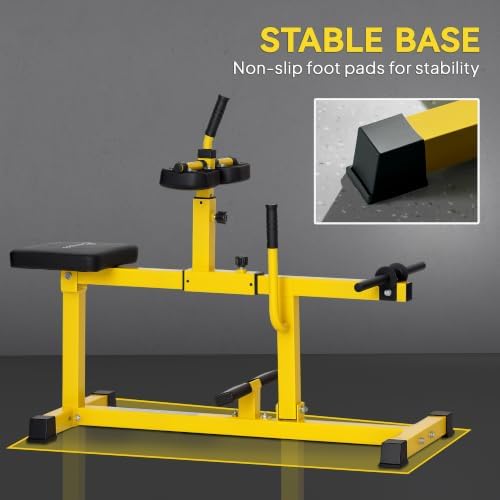 Soozier Seated Calf Raise Machine for Home Gym Waist Arm Training