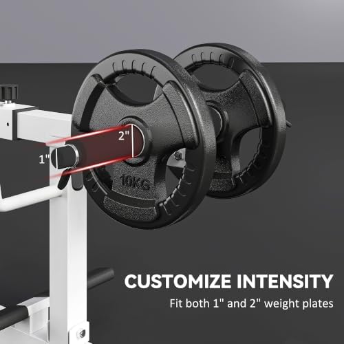 Soozier Seated Calf Raise Machine for Home Gym Waist Arm Training