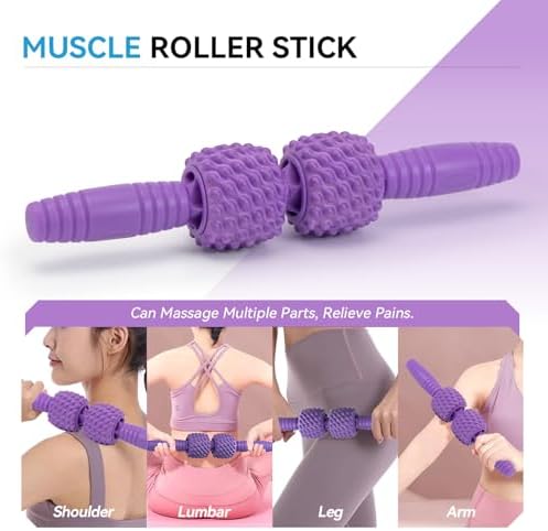 5 in 1 Foam Roller Set, High Density Patented Exercise Roller