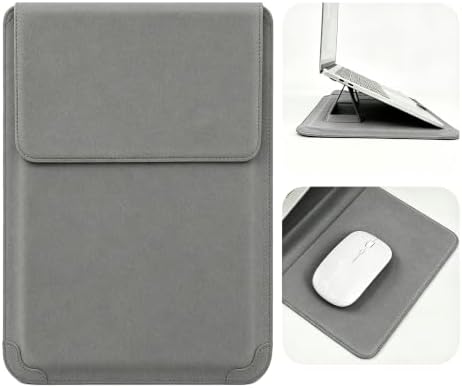 16 Inch Laptop Sleeve Case with Stand Compatible with for MacBook Pro/MacBook Air/ThinkPad X1/Dell XPS/Lenovo Yoga/HP Pavilion/ASUS Zenbook/LG Gram 15" 15.3" 15.6" Laptops Chromebooks