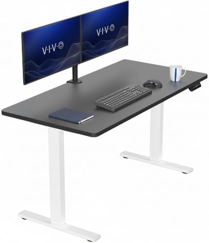 VIVO Black 55 x 28 in Standing Desk, DESK-KIT-1W55B
