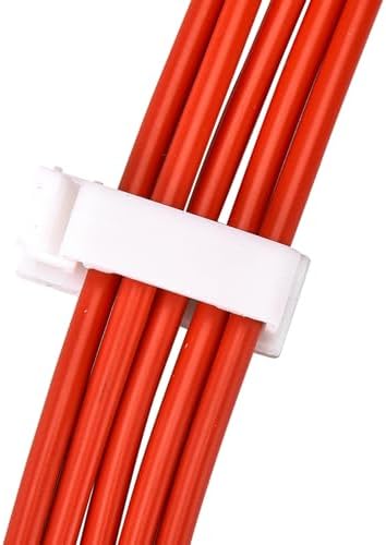 50Pcs Self Adhesive Cable Management Clips,Cable Organizers Wire Clips Cord Holder for PC Laptop Ethernet Cable Desktop Home Office(1.52’’ x 0.59’’ x 0.57’’,White)