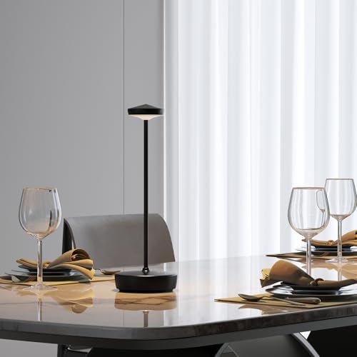Rechargeable LED Cordless Table Lamp, Touch-Activated