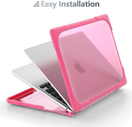 Batianda Heavy Duty Case for MacBook Air 13 Inch 2018-2020, Pink