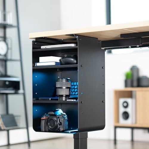 VIVO Black Under Desk Storage Cabinet, DESK-SC01