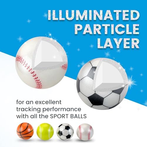 Perixx PERIPRO-303X2F 1.34 Inches Sports Trackball 2 pcs Pack - Fun Novelty Baseball and Soccer Design - Compatible for M570, M575, PERIMICE-517/520/717/720, and Other 1.34inches Trackball Mouse