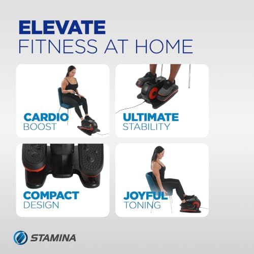 Stamina InMotion E1000 Compact Lower-Body Strider Elliptical, Orange