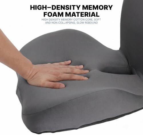 Ergonomic Memory Foam Seat Cushion with Back Support