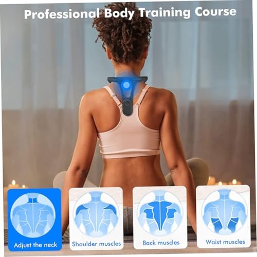 Posture Corrector, 1PC Posture Corrector for Men and Women with Smart Vibration Reminder Adjustable Strap Upper Back Braces Correct Sitting and Standing Posture(Unisex)