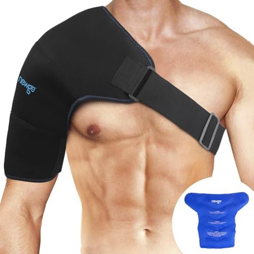 NEWGO Shoulder Ice Pack, Compression for Both Shoulders, FSA Eligible, XL