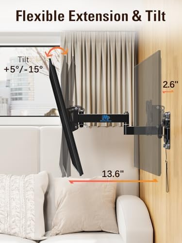 Mounting Dream Lockable RV TV Mount for Most 10-26 Inch Flat Screen, 33 lbs