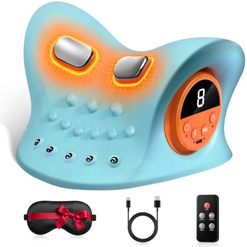 Cordless Neck Massager with Heat for Pain Relief Deep Tissue