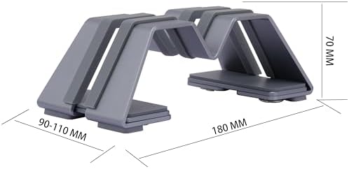 Adjustable Vertical Laptop Stand - Aluminum, Universal Fit for All Laptops (10-30mm Thickness) - Fashion Design, Adjustable Width, Anti-Slip & Scratch-Resistant, Patented Design
