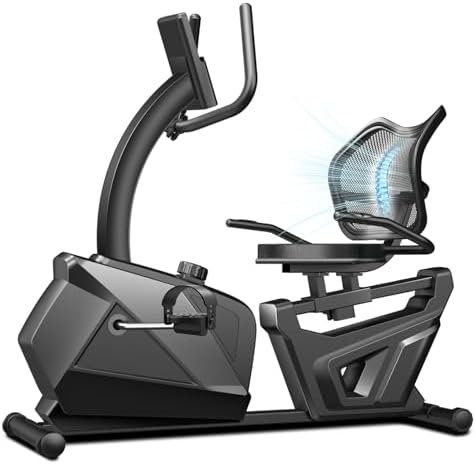 Recumbent Exercise Bike for Home, Magnetic Stationary Bikes for Seniors