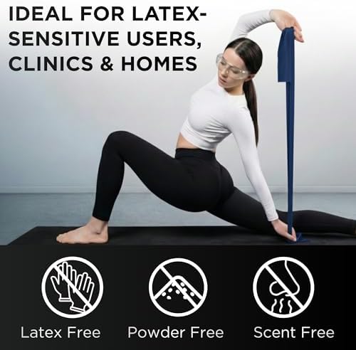 THERABAND Resistance Bands Set, Elastic Bands for Exercise & Physical Therapy, Strength Training for Upper & Lower Body Fitness