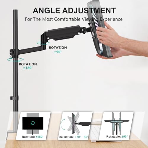 WALI Extra Tall Monitor Mount for 13-40 inch Computer Screens, up to 22 lbs