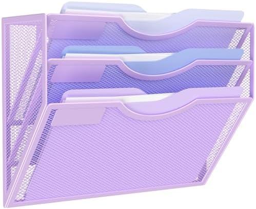 Kuntine.B Wall File Organizer Office Hanging Magazine Holder Wall File Organizer for Office Home