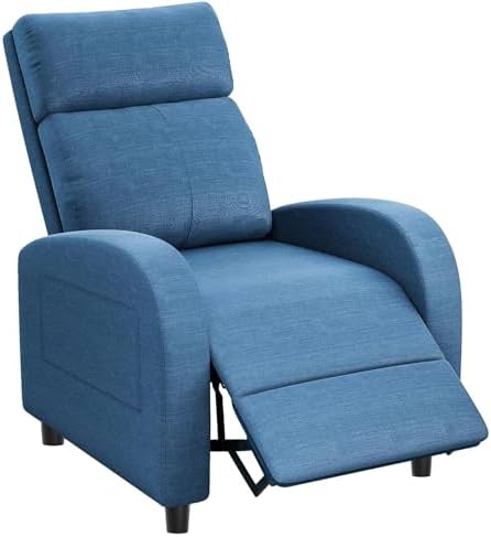 Homall Recliner Chair, Recliner Sofa Fabric for Adults, Blue Recliners