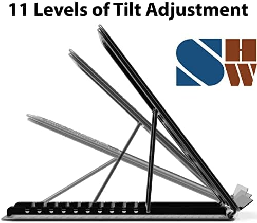 Simple Houseware Laptop Stand, 11-Level Adjustable Computer Holder, Black