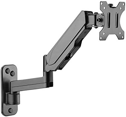 SIIG HIGH Premium Aluminum Gas Spring WALL Mount - Single Monitor
