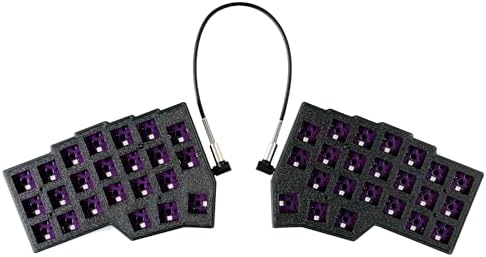 YMDK Split Keyboard Corne V4.1 46 Keys Ergonomic Hotswappable 40% Layout 3D PLA RGB QMK Vial All Key Programmable Mini Independent Gaming Keyboard Kit