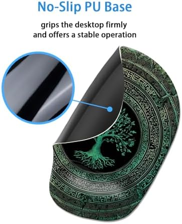 Ergonomic Mouse Pad with Wrist Rest,Comfortable Computer Gel Mouse Pad Wrist Support for Laptop,Pain Relief Mousepad with Non-Slip PU Base Tree of Life