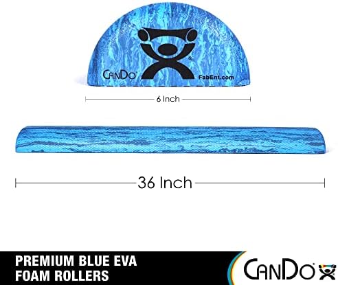 CanDo Heavy Duty EVA Foam Roller, Half Round, 6" X 36"