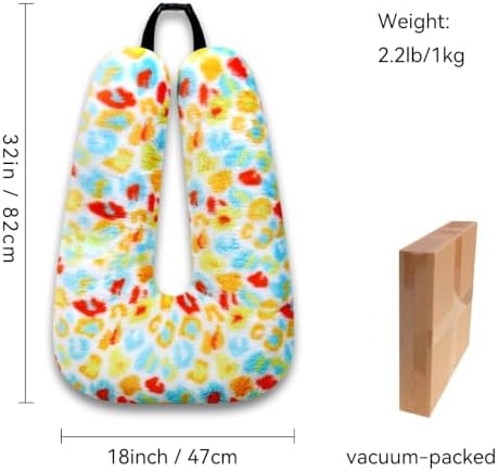 Atablyn Neck Pillow for Kids & Adults with Double Head and Neck Support, Ergonomic Travel Pillow for Any Sleeping Position on Airplane, Car Rides and Home