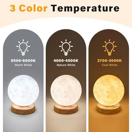 Doraubia Light Therapy Lamp,10000 Lux Sun Lamp with 3 Color Temperatures,Stepless Brightness,Timer & Memory Function, Happy Sunlight Lamp,Full Spectrum Light with Remote Control for Home, Office