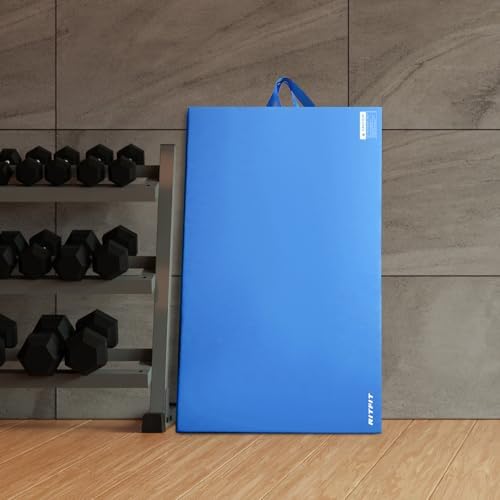 RitFit Upgraded Folding Exercise Mat, 2 Inch Thick Gymnastics Mat