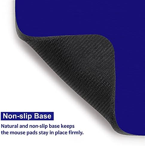 Audimi Small Mouse Pad 6 x 8 Inch, Mini Mouse Pad Thick for Laptop Wireless Mouse Home Office Travel, Portable & Washable (Blue)