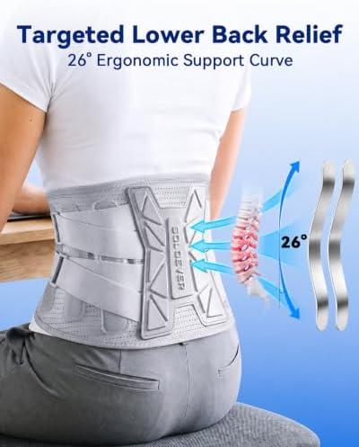 Back Brace for Women Men Lower Back Pain Relief with Bionic Support System