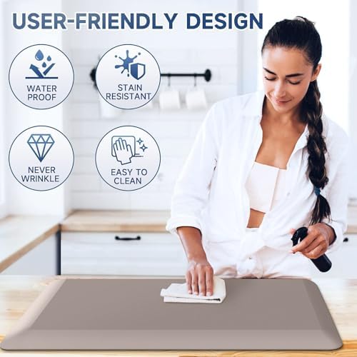 4/5 Inch Thick Kitchen Mats for Floor, StepRite Kitchen Rug for Standing