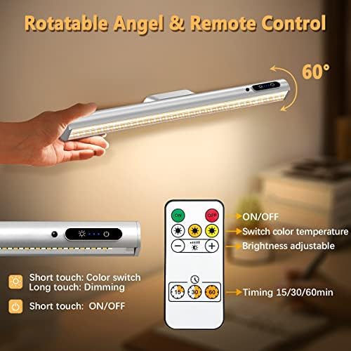 Hapfish Battery Powered Operated Wall Strip Lights, Magnetic LED Light Bar
