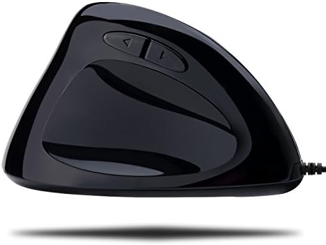 Adesso Imouse E7 Ergonomic Mouse for Left Hand, Black