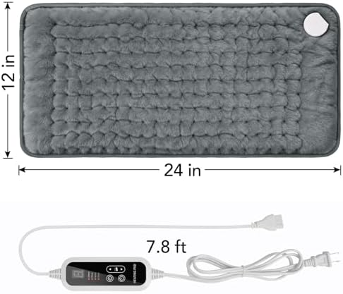 Heating Pad for Back Pain Relief - 24"x12" Electric Heating Pad