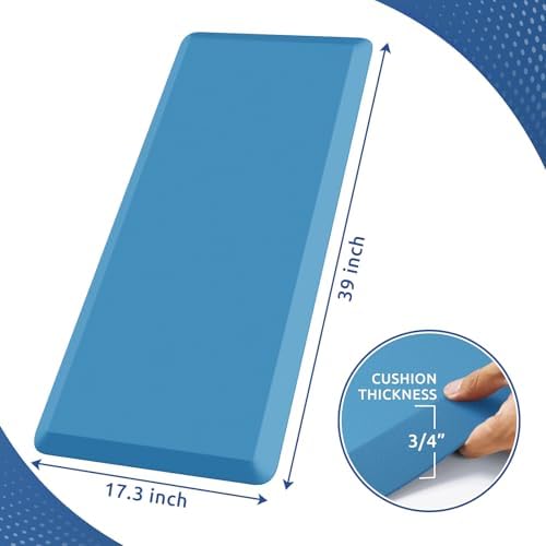 0.8" Thick Kitchen Mat Cushioned Anti Fatigue Rug Comfort Floor Mats