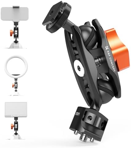 K&F CONCEPT Magic Arm, Multi-Function Double Ball Head with Cold Shoe