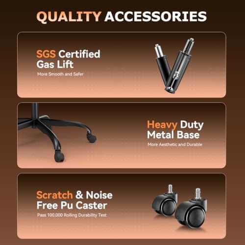 BestOffice Ergonomic Gaming Chair for Adults, Video Game Chair, Gray