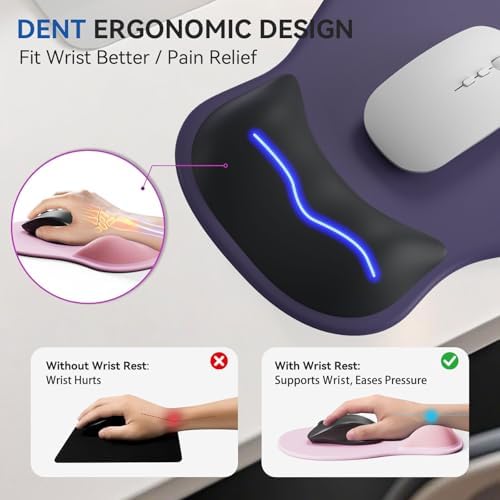 Ergonomic Mouse Pad with Wrist Rest Cute Mousepad Wrist Support