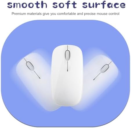 Small Mouse Pad 6 x 7 Inch, Blue Color, Oval Mini Mouse Pad with Non-Slip Rubber Base, Waterproof Compact Mouse Mat for Laptop Computer Wireless Mouse Keyboard Tray Home Office Travel
