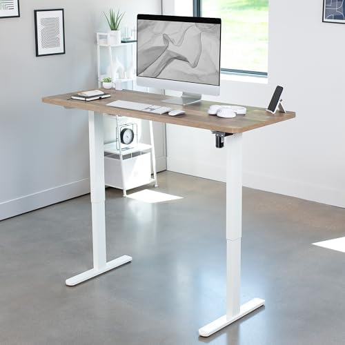 VIVO Reclaimed Wood 60 x 24 in Standing Desk, DESK-KIT-W06P