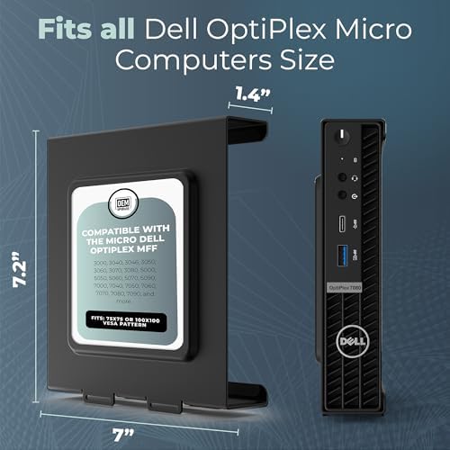 HumanCentric Mount for Dell OptiPlex Micro - VESA, Under Desk & Wall