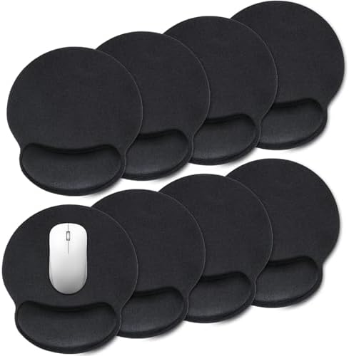 JJUNW 8 Pack Ergonomic Mouse Pad with Wrist Rest Support