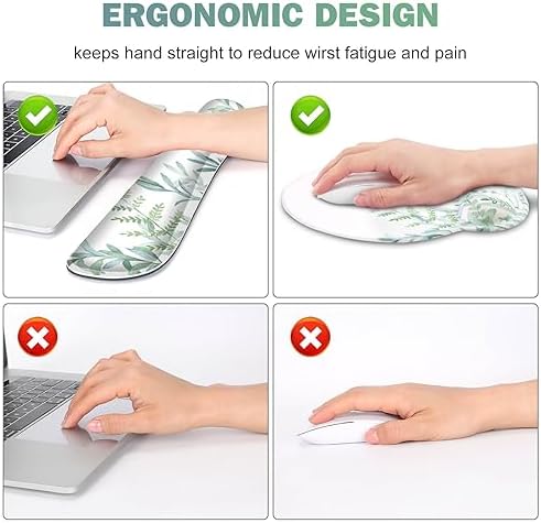 ToLuLu Desk Mat, XXL Large Mouse Pad Wrist Support Set，4 in1 Mousepad