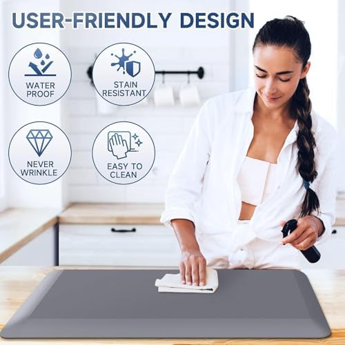 4/5 Inch Thick Kitchen Mats for Floor, StepRite Kitchen Rug for Standing