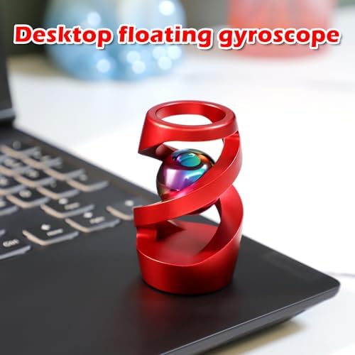 Kinetic Spinning Desk Toy, ADHD Stress Fidget Desktop Decor Red